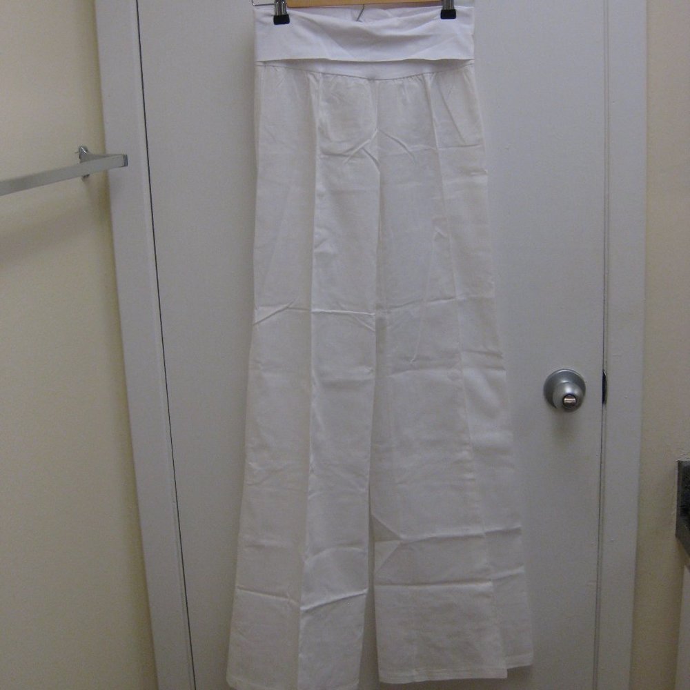 NWT Arden B white linen pants XS extra small